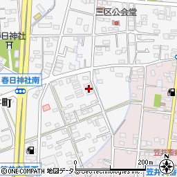 静岡県浜松市中央区笠井町1452周辺の地図