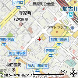 兵庫県加古川市加古川町篠原町4周辺の地図