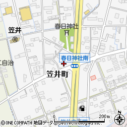 静岡県浜松市中央区笠井町1341周辺の地図