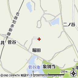 愛知県知多郡美浜町野間堀田周辺の地図