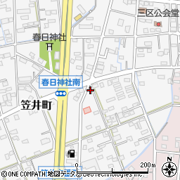 静岡県浜松市中央区笠井町1458周辺の地図