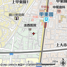 兵庫県西宮市松籟荘8周辺の地図
