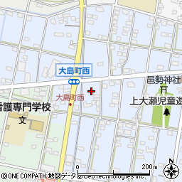 静岡県浜松市中央区大島町1443周辺の地図