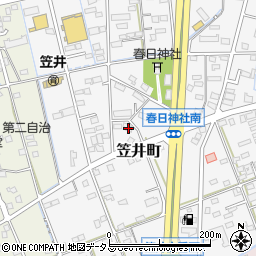静岡県浜松市中央区笠井町1335周辺の地図