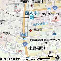 三重県伊賀市上野幸坂町3492周辺の地図