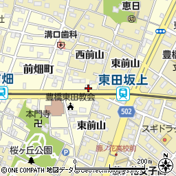 愛知県豊橋市前畑町101-3周辺の地図