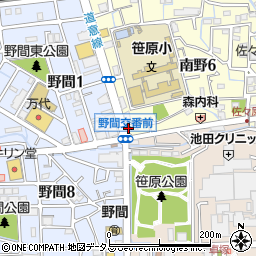 五ツ輪伊丹店周辺の地図