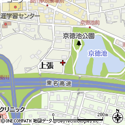 静岡県掛川市上張1531周辺の地図