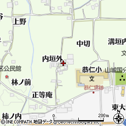 京都府木津川市加茂町例幣内垣外周辺の地図