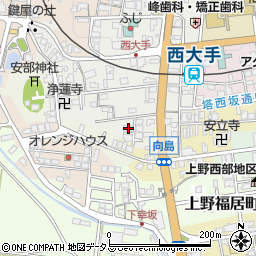 三重県伊賀市上野西大手町3654周辺の地図