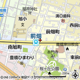 愛知県豊橋市前畑町77周辺の地図