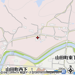 兵庫県神戸市北区山田町坂本（清水）周辺の地図