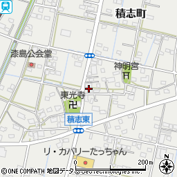 静岡県浜松市中央区積志町1055周辺の地図