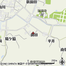 愛知県知多郡美浜町野間前田周辺の地図