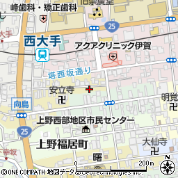 三重県伊賀市上野幸坂町3529-1周辺の地図