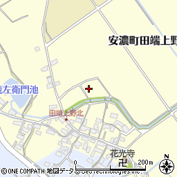 三重県津市安濃町田端上野周辺の地図