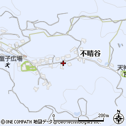 京都府木津川市山城町神童子不晴谷74周辺の地図