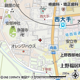 三重県伊賀市上野西大手町3655周辺の地図
