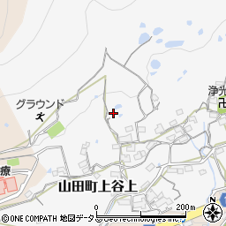 兵庫県神戸市北区山田町上谷上上ノ山33周辺の地図