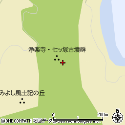 浄楽寺・七ッ塚古墳群周辺の地図