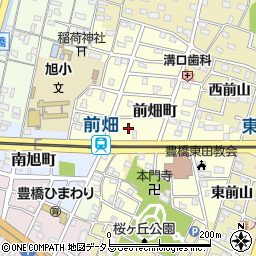 愛知県豊橋市前畑町80周辺の地図