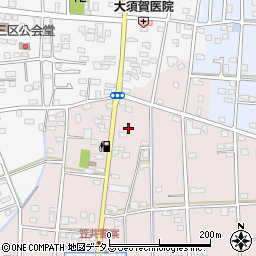 静岡県浜松市中央区恒武町517周辺の地図