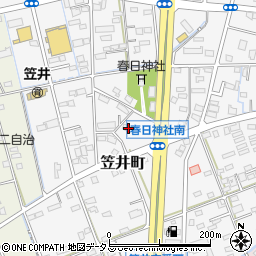 静岡県浜松市中央区笠井町1338周辺の地図