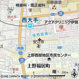 三重県伊賀市上野幸坂町3558周辺の地図