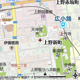 三重県伊賀市上野片原町周辺の地図