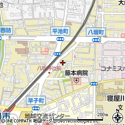 大阪府寝屋川市八坂町10周辺の地図
