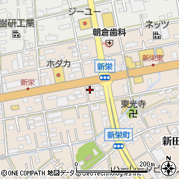 愛知県豊橋市新栄町南小向周辺の地図