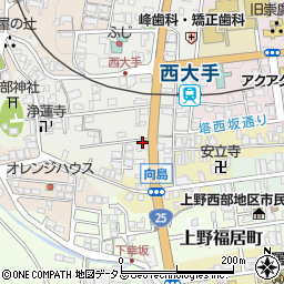 三重県伊賀市上野西大手町3652周辺の地図