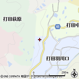 生駒井手線周辺の地図