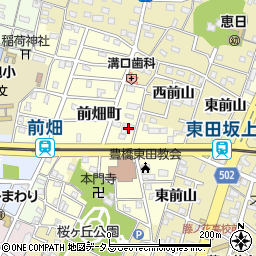 愛知県豊橋市前畑町90周辺の地図