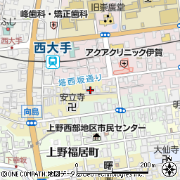 三重県伊賀市上野幸坂町3553周辺の地図