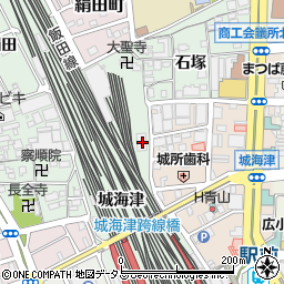 愛知県豊橋市花田町石塚12周辺の地図