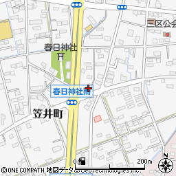 静岡県浜松市中央区笠井町1344周辺の地図