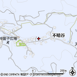 京都府木津川市山城町神童子不晴谷78周辺の地図