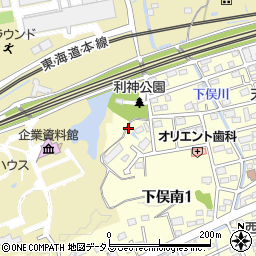 静岡県掛川市下俣南1丁目18周辺の地図