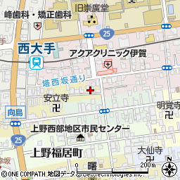 三重県伊賀市上野幸坂町3546-1周辺の地図