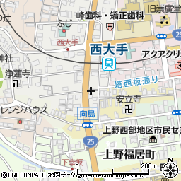 三重県伊賀市上野西大手町3640周辺の地図