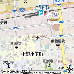 三重県伊賀市上野中町2988周辺の地図