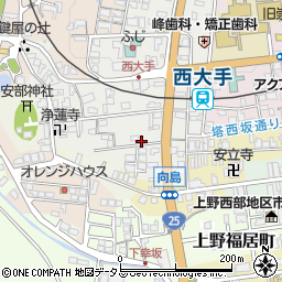 三重県伊賀市上野西大手町3665周辺の地図