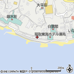 稲取温泉　石花海周辺の地図