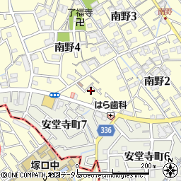 兵庫県伊丹市南野宮ノ前周辺の地図