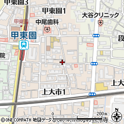 グレースコート甲東園周辺の地図