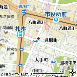 石国産業株式会社　呉服町給油所周辺の地図