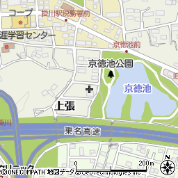 静岡県掛川市上張1520周辺の地図