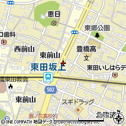 東田坂上周辺の地図