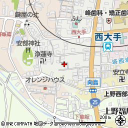 三重県伊賀市上野西大手町3659周辺の地図
